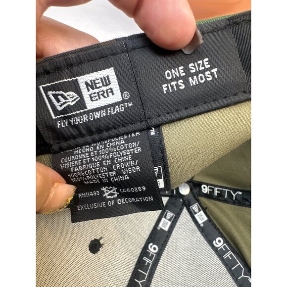 New Era 9Fifty Miami Marlins Camo & Orange Strapback Hat One Size Fits Most - Picture 2 of 7